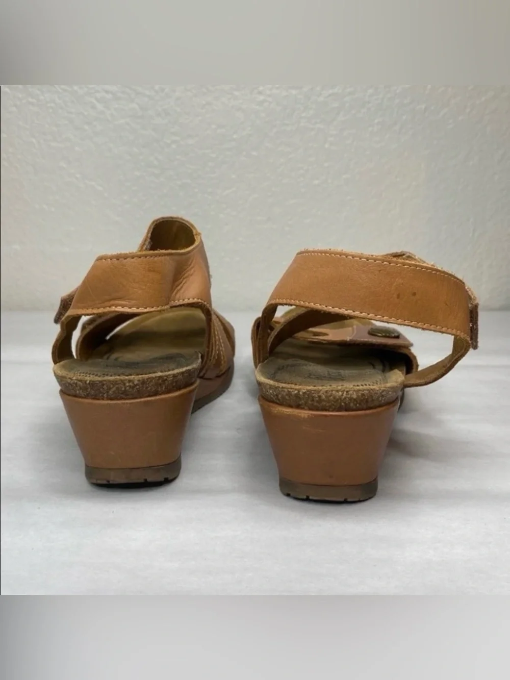 Biza Madison Boho Tan Leather Comfort Sandals Size 40 / 9